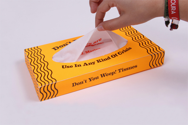 Para momentos de crise, “Don’t You Weep! Tissues”