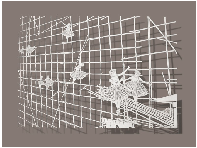 As delicadas esculturas em papel de Bovey Lee