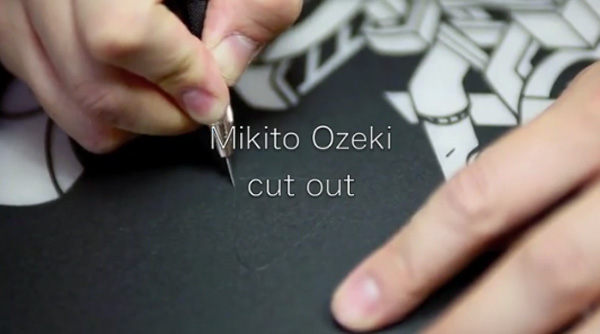 A arte de desenhar com um xisato, por Mikito Ozeki