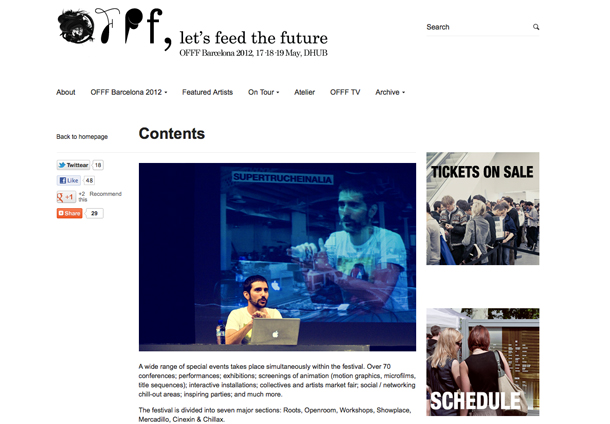 Fedrigoni parceiro oficial do OFFF 2012