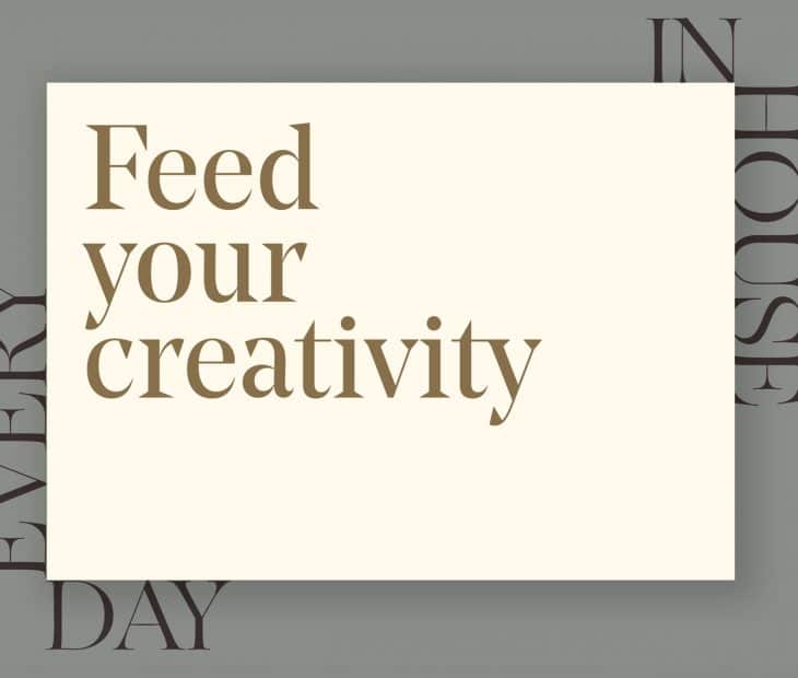 A criatividade une-nos, onde quer que estejamos