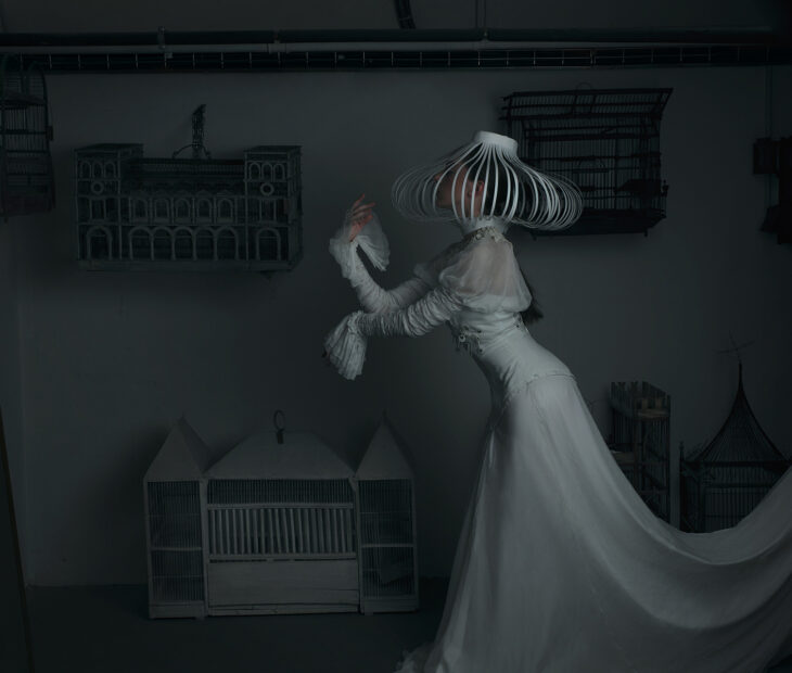 Toucados de noiva: Sirio White transformado em chapéu!